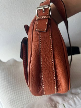 Bolso Hombro Piel Naranja Purificación García