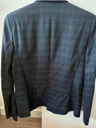 Chaqueta Zara cuadros azul marino Talla M