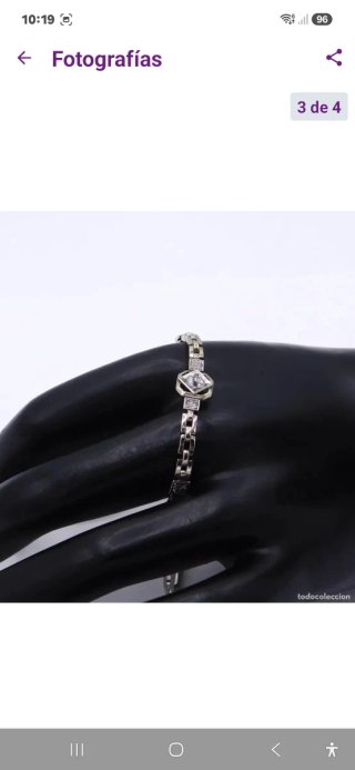 Pulsera Oro Blanco 18K y Diamantes