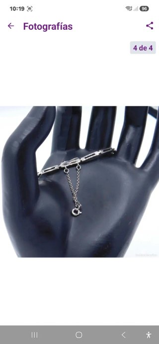 Pulsera Oro Blanco 18K y Diamantes