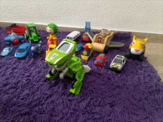 Colección de vehículos de juguete