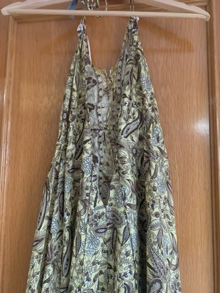 Vestido largo estampado