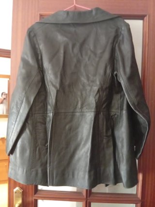 Chaqueta de cuero Herrero y Rodero Negra
