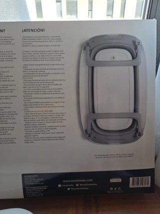 Bañera bebé plegable casi nueva