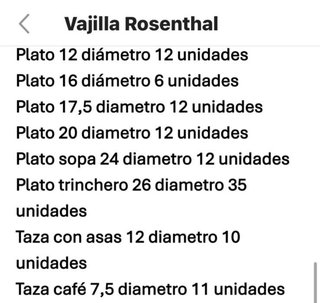 Rosenthal Vajilla Alemania Porcelana Cobalto y Oro