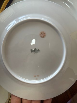 Rosenthal Vajilla Alemania Porcelana Cobalto y Oro