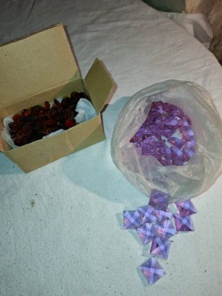 Pendenti cristallo quadrati,2€ a pezzo