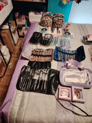 Lote de brochas de maquillaje