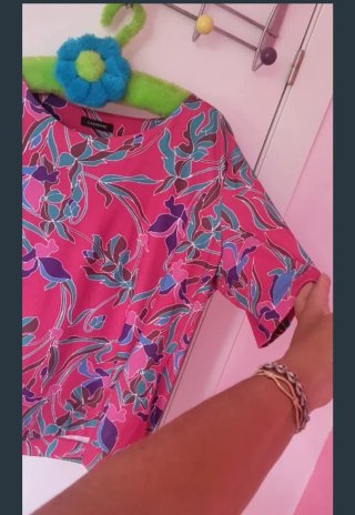 Camiseta estampada floral