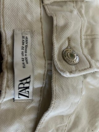 Jeans bianchi Zara Taglia 42
