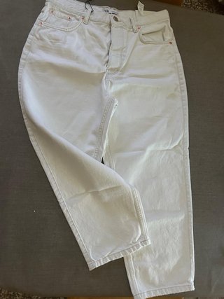 Jeans bianchi Zara Taglia 42