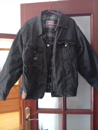 Cazadora Vaquera Vintage Liberto Negra