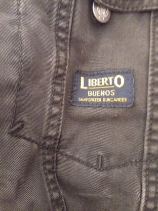 Cazadora Vaquera Vintage Liberto Negra