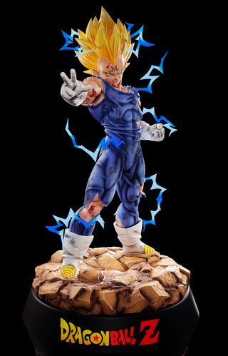 Figura Resina Majin Vegeta y Babidi