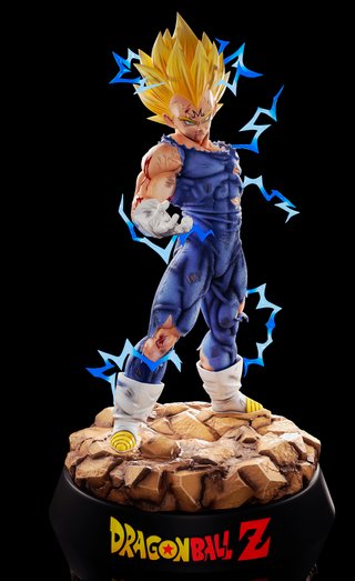 Figura Resina Majin Vegeta y Babidi