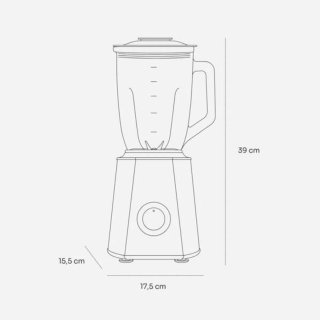 Batidora de Vaso 1500W 1'5L