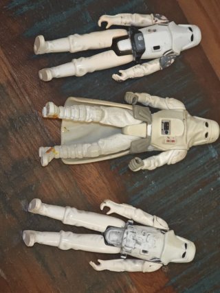 Lote 3 Figuras Snowtrooper Star Wars Vintage