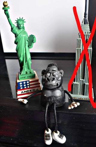 Figura King Kong traída de Nueva York