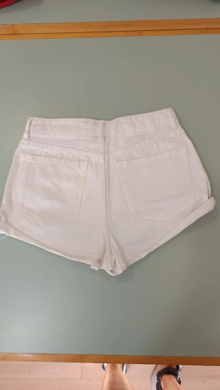 Shorts vaqueros blancos