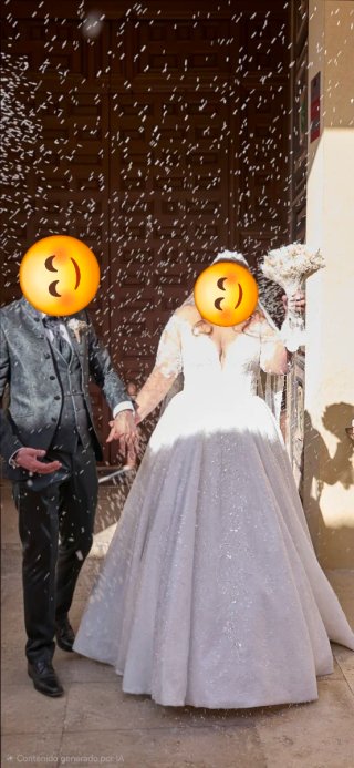 Espectacular vestido de novia completo Como nuevo