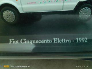 Modellino Fiat Cinquecento Elettra 1/43 Norev