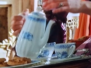 Juego de café vintage azul y blanco China Blue