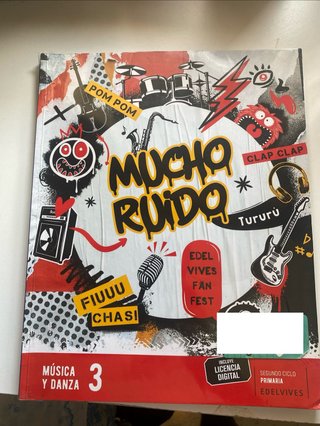 Libro Música 3º Tercero Edelvives primaria