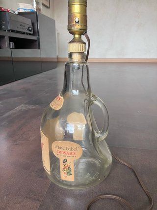 Lámpara Botella Dewar's White Label Antigua