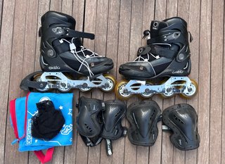 Patines Oxelo Decathlon Talla 34-37 + rodilleras