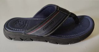 Sandalias Conters Cuero Azul Talla 42 Hombre