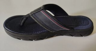 Sandalias Conters Cuero Azul Talla 42 Hombre