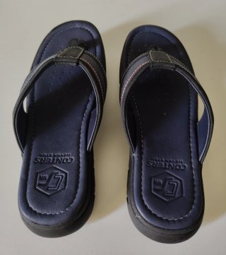 Sandalias Conters Cuero Azul Talla 42 Hombre