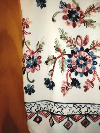 Blusa bordada mujer verano