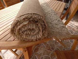 Alfombra grande de pelo largo