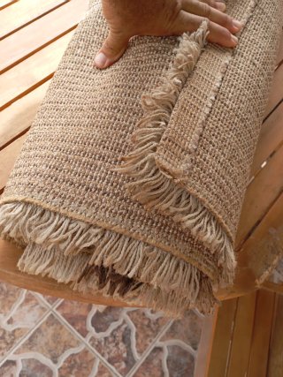 Alfombra grande de pelo largo