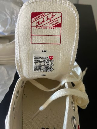 Converse Corazón Blancas Talla 39