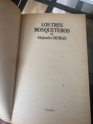 Los tres mosqueteros (II)  2x5€