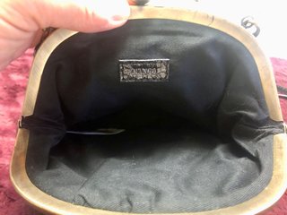 Bolso Clutch Negro Mango Piel Serpiente
