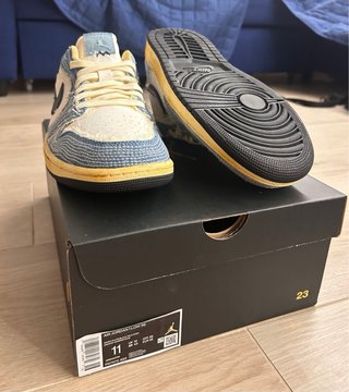 Air Jordan 1 Low SE Denim Taglia 45