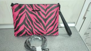 Bolso Primadonna Cebra Rosa y Negro