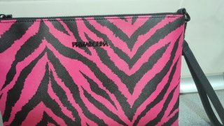 Bolso Primadonna Cebra Rosa y Negro