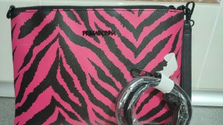Bolso Primadonna Cebra Rosa y Negro