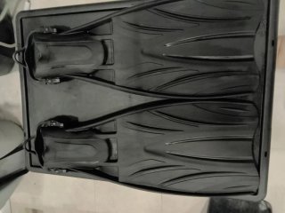 Aletas de buceo negras Talla S