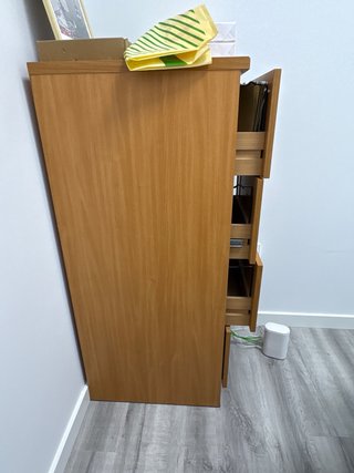 Mueble cajonera archivador de madera