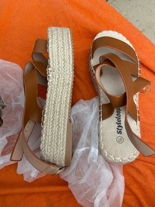 Sandalias Style&co Beige/Marrón Talla 37
