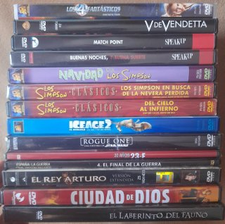 Lote 12€ de varios DVDs Películas