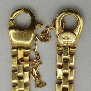 00720 PULSERA VENECIANO CON MOTIVOS DE ORO DE 18K