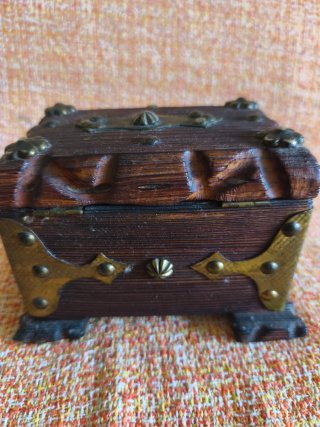 Cofre Joyero Madera y Metal