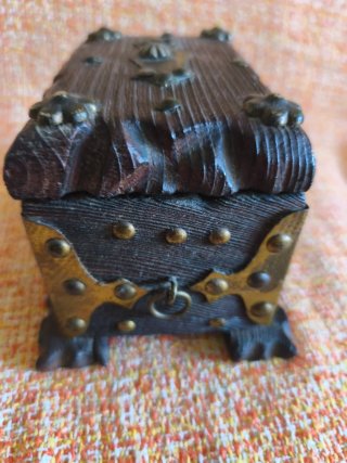 Cofre Joyero Madera y Metal