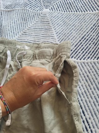 Pantalón lino mujer talla XS H&M